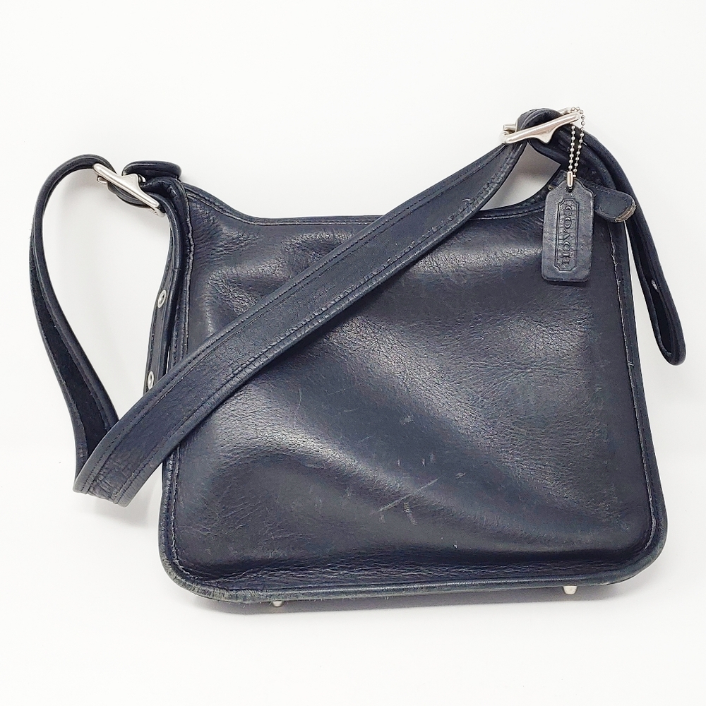 VTG Coach Leather Black Legacy Janice Crossbody Shoulder Bag Bag Style 9966